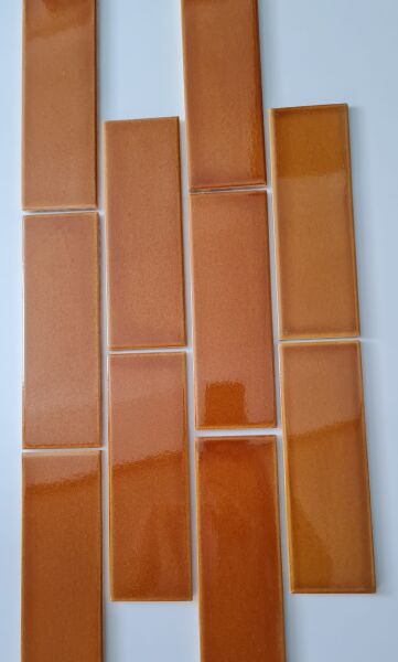 Armada Çini 7x21 Cm Düz Karamel  Çini Seramik