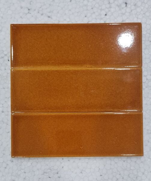 Armada Çini 7x21 Cm Düz Karamel  Çini Seramik