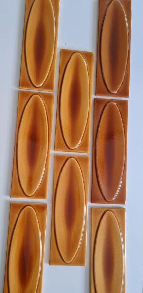 Armada Çini 7x21 Cm Elips Karamel  Çini Seramik