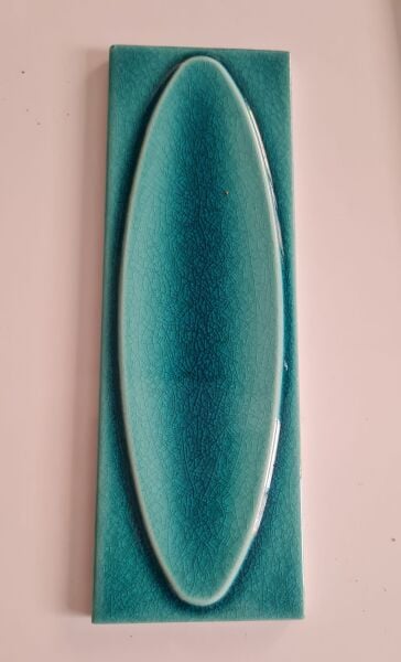 Armada Çini 7x21 Cm Elips Turkuaz  Çini Seramik