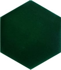 Armada Çini 15x17 Cm Düz Yeşil Altıgen Seramik