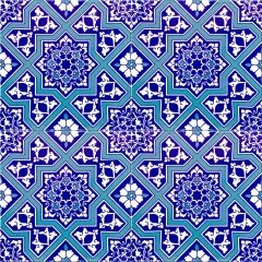 Armada Çini 20x20 Cm Ac 12 Selçuk Yıldız Geçme Desenli Çini Karo