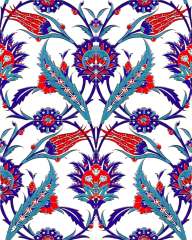 Armada Çini 20x25 Cm Ac 313 Lale Desenli Kütahya Çini Seramik Karo