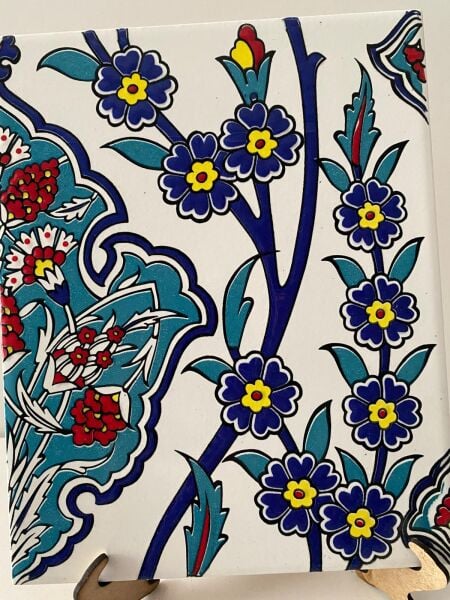 Armad< Çini 20x25 Cm Ac 1013 Karanfil Desenli Çini Seramik Karo