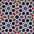Armada Çini 20x20 Cm SP 88 Kütahya Çinisi Maroc Desenli Çini Karo