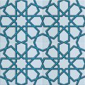 Armada Çini 20x20 Cm SP 89-v Turkuaz Beyaz Türkmen Yıldızı Çini Karo