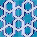 Armada Çini 20x20 Cm SP 98-v Yıldız Desenli Kütahya İznik Çini Karo