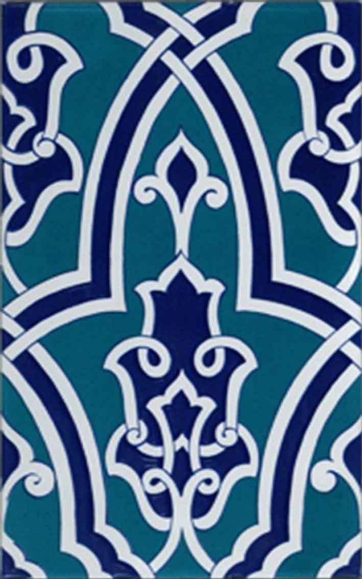 Armada Çini 25x40 Cm SP 406 Kütahya Çinisi İznik Desenli Çini Karo
