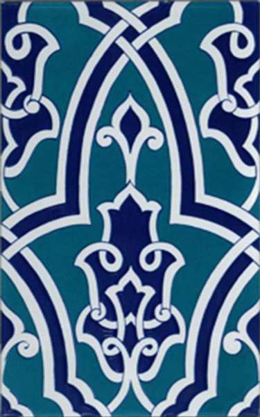 Armada Çini 25x40 Cm SP 406 Kütahya Çinisi İznik Desenli Çini Karo