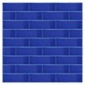 Armada Çini 7x21 Cm Düz Kobalt  Çini Seramik