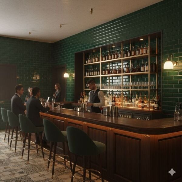 Armada Çini 7x21 Cm Düz Yeşil  Çini Seramik