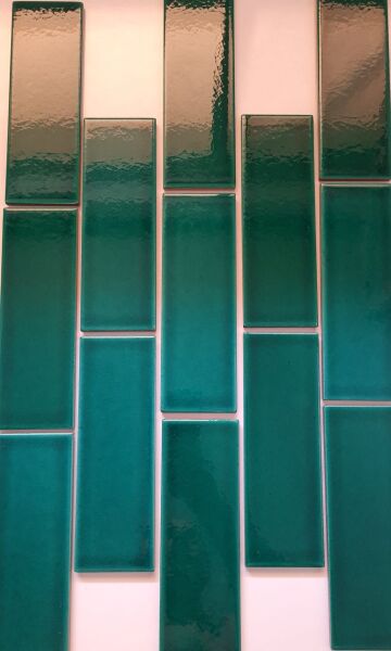 Armada Çini 7x21 Cm Düz Yeşil  Çini Seramik