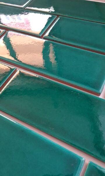 Armada Çini 7x21 Cm Düz Yeşil  Çini Seramik