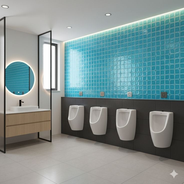 Armada Çini 12,5x12,5 Cm Defakto Turkuaz Seramik Karo