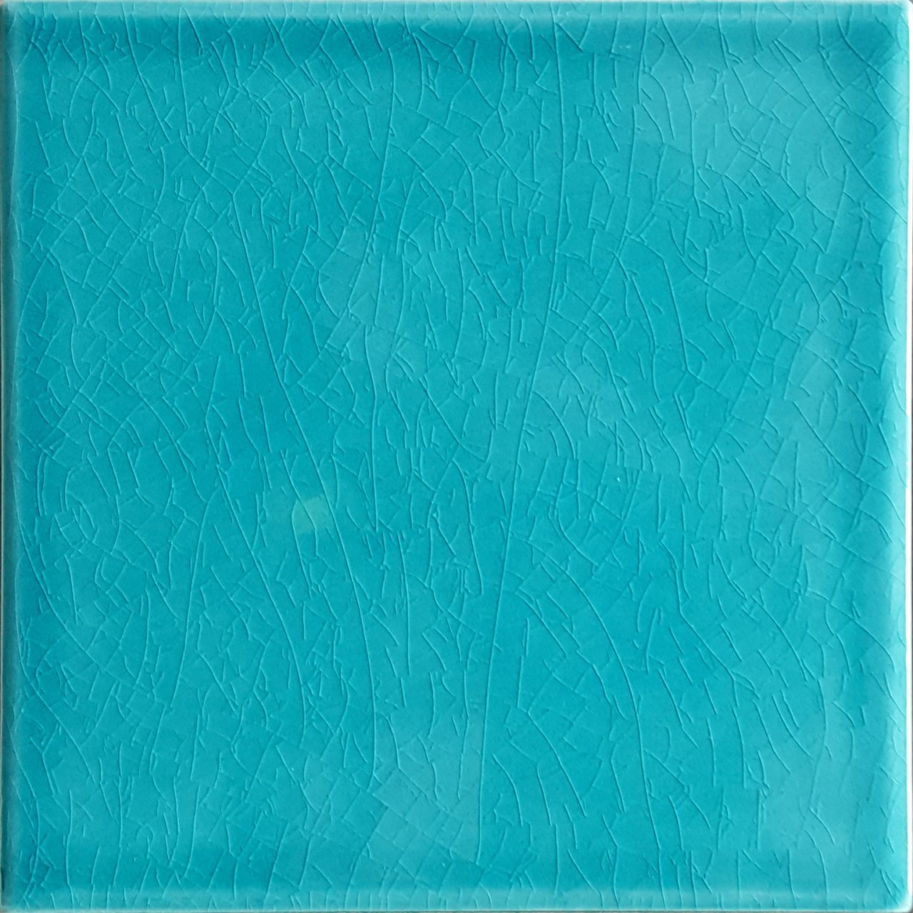 Armada Çini 12,5x12,5 Cm Düz Turkuaz Çini Seramik Karo