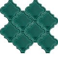 Armada Çini 12x12 Ottoman Rölyefli Arabesk Yeşil Çini
