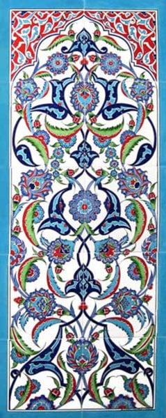Armada Çini 40x100 Cm ED 701 Rumi Eldekoru Çini Pano