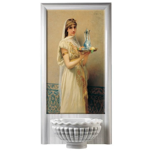 Armada Çini 60x100  Osmanlı Türk Hamamı Köylü Güzeli Digital Baskı
