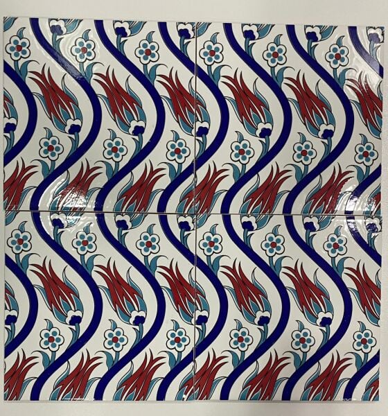 Armada Çini 60x100 Cm Ac 20 Sarmaşık Serigraf Türk Hamamı Pano