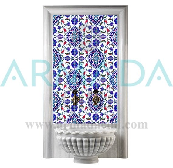 Armada Çini 60x100 Cm Ac 44 Osmanlı Serigraf Türk Hamamı Pano