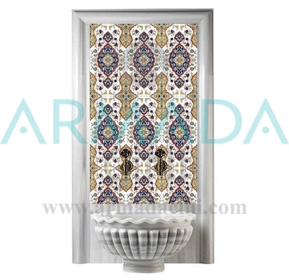 Armada Çini 60x100 Cm SP 79 Osmanlı Serigraf Türk Hamamı Pano