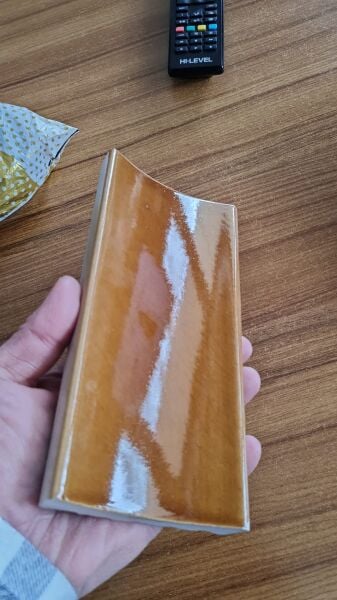 Armada Çini 10x50 Bar Önü Karamel Çini Seramik