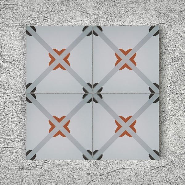 Armada Çini 20X20 YC Papatya porselen yer çinisi