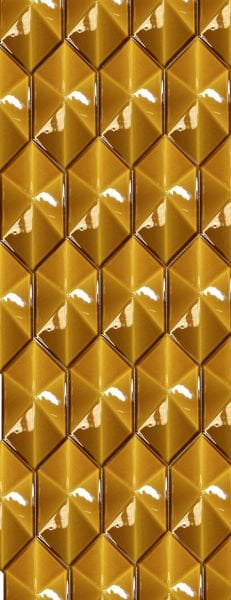 Armada Çini 12,5x25 Cm Karamel Diamond Piramit Altıgen Çini Seramik