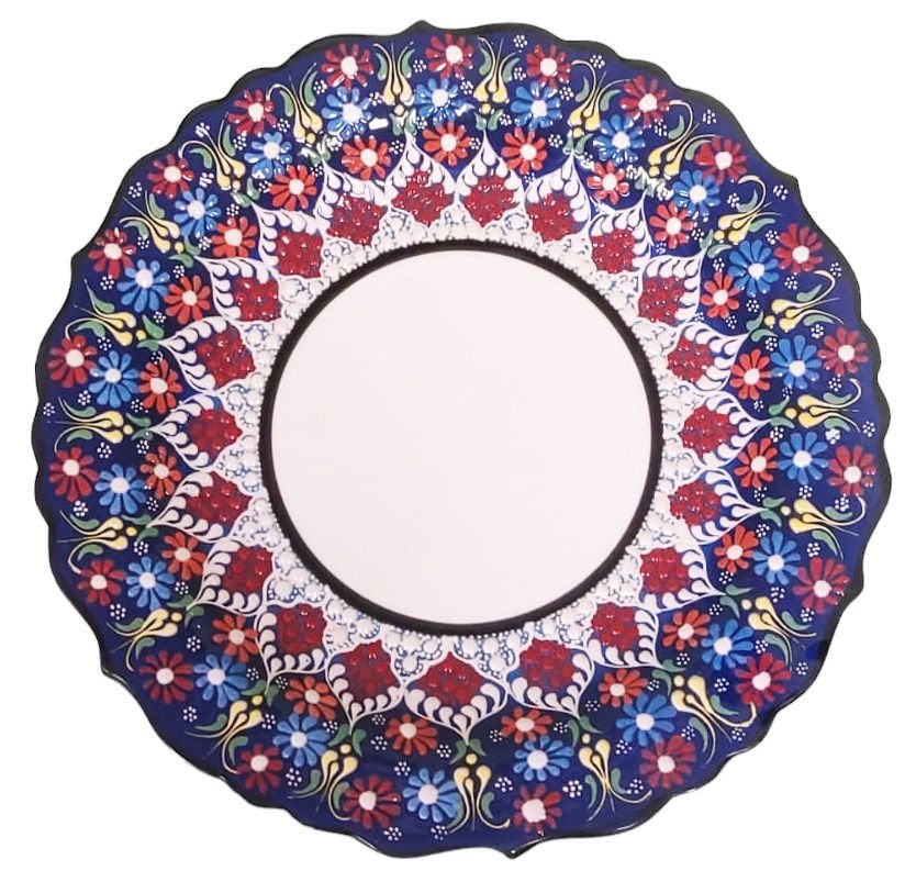 Armada çini 25 cm AR 264 El yapımı Resim Baskı ve Kaligrafi Çini Tabağı