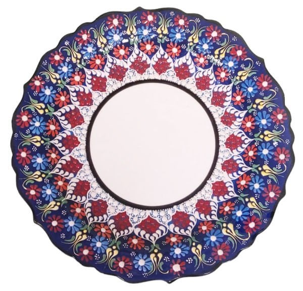 Armada çini 25 cm AR 264 El yapımı Resim Baskı ve Kaligrafi Çini Tabağı