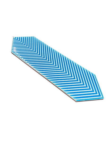 Armada Çini 9x30  Bella Çizgili Turkuaz Çini Seramik