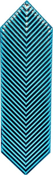 Armada Çini 9X30  Bella Çizgili Petrol Mavisi Çini Seramik