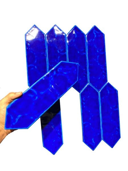 Armada Çini 9X30  Bella Gölgeli Kobalt Çini Seramik