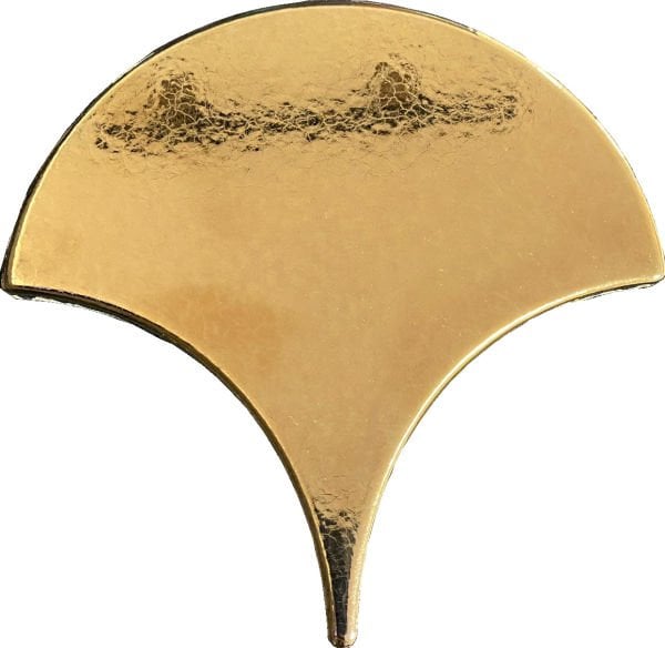 Armada Çini 17x17 cm Bronz Balık Pulu Seramik