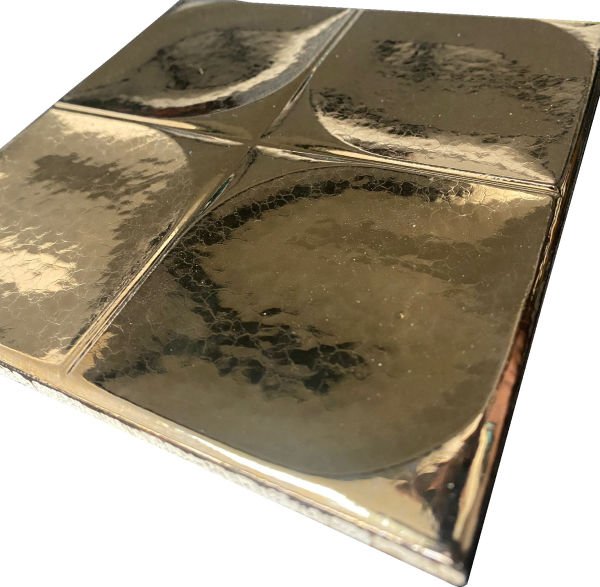 Armada Çini 12,5x12,5 Cm Defakto Bronz Seramik Karo