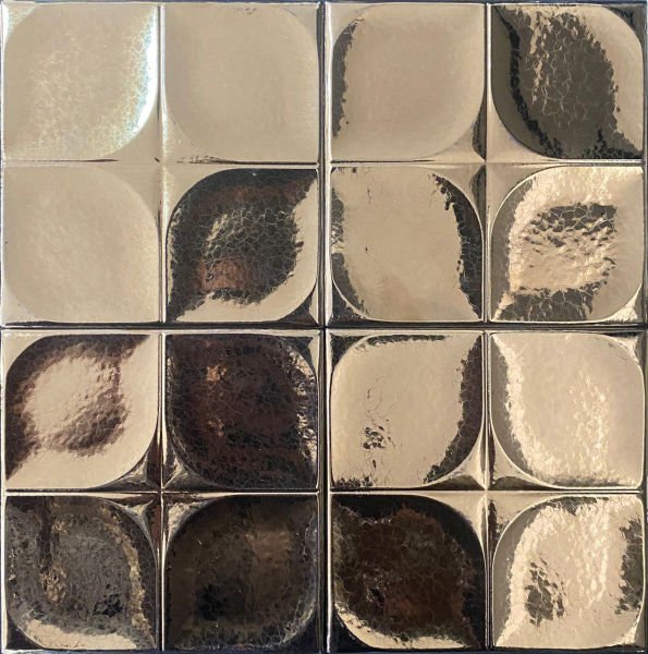 Armada Çini 12,5x12,5 Cm Defakto Bronz Seramik Karo