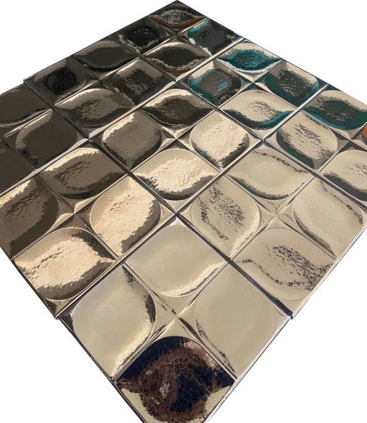 Armada Çini 12,5x12,5 Cm Defakto Bronz Seramik Karo