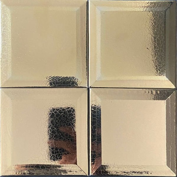 Armada Çini 12,5x12,5 Cm Metro Bronz  Çini Seramik Karo