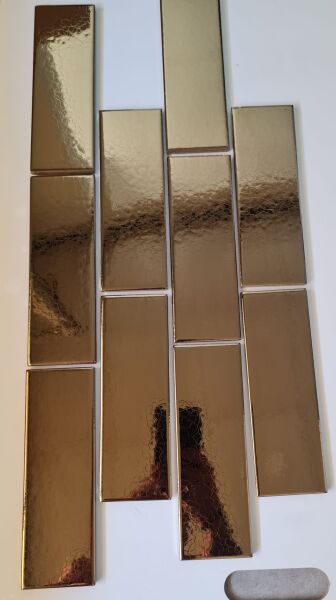 Armada Çini 7x21 Cm Düz Bronz  Çini Seramik