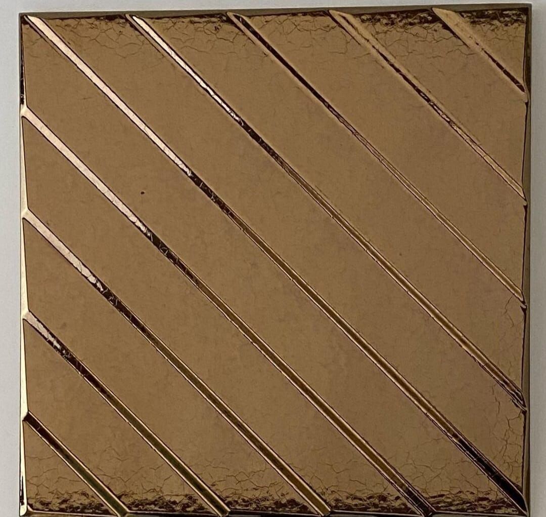 Armada Çini 20x20 Cm Linea Bronz Modern Desenli Çini Seramik Karo