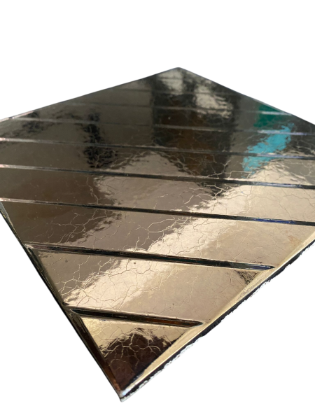 Armada Çini 20x20 Cm Linea Bronz Modern Desenli Çini Seramik Karo