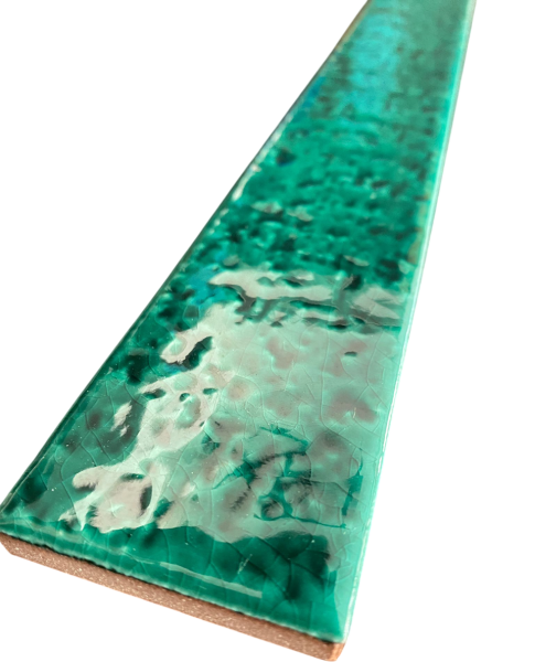 Armada Çini 5X40  FLAT Rustik Yeşil Çini Seramik
