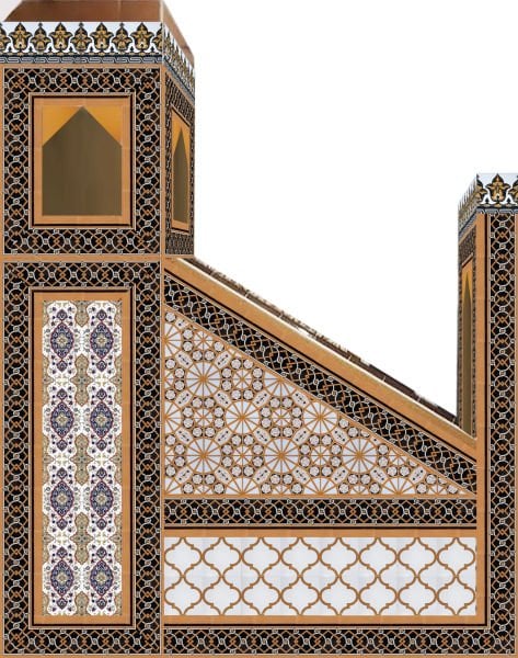 Armada çini 240x300 KS 77 Cami Mimber