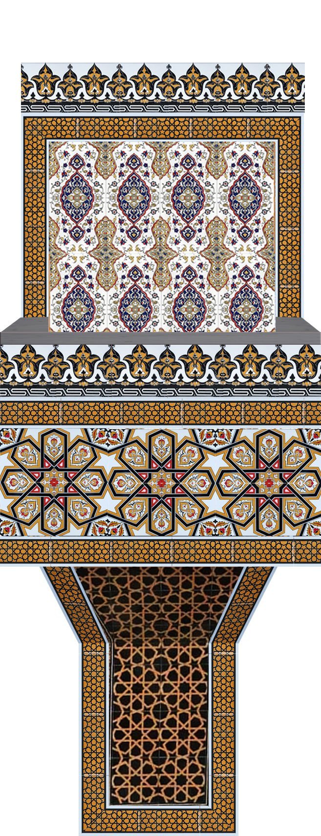 Armada Çini 120X220 Köşeli Kürsü 2
